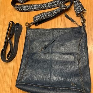 Navy, cross-body bag